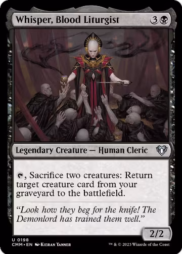 Whisper, Blood Liturgist (198), Commander Masters — Magic card price