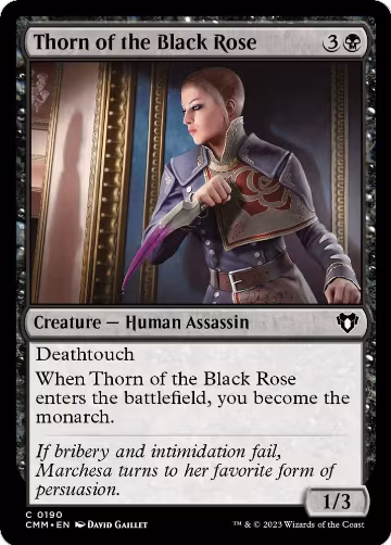Thorn of the Black Rose (190), Commander Masters — Magic card price