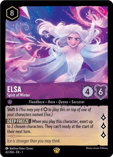 Elsa - Spirit of Winter (42/204), The First Chapter — Lorcana card price