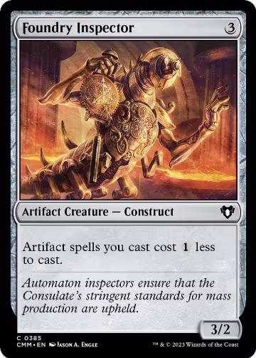 Foundry Inspector (385), Commander Masters — Magic card price