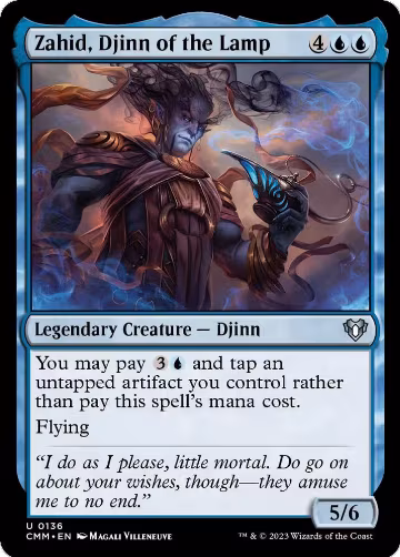 Zahid, Djinn of the Lamp (136), Commander Masters — Magic card price