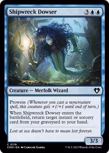 Shipwreck Dowser (119), Commander Masters — Magic card price