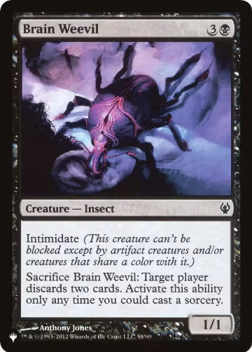 Brain Weevil (58/90), The List Reprints — Magic card price