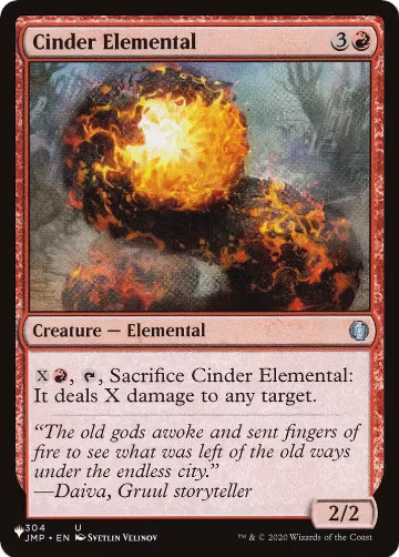 Cinder Elemental (304/078), The List Reprints — Magic card price