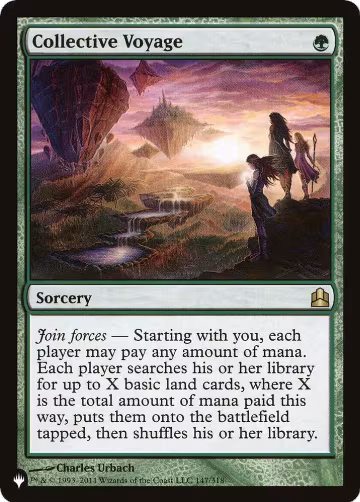 Collective Voyage (147/318), The List Reprints — Magic card price