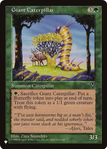 Giant Caterpillar, The List Reprints — Magic card price