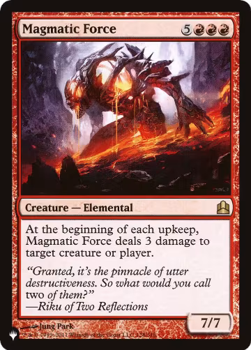 Magmatic Force (128/318), The List Reprints — Magic card price