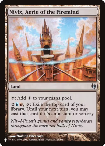 Nivix, Aerie of the Firemind (36/90), The List Reprints — Magic card price