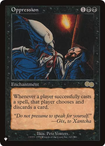 Oppression (143/350), The List Reprints — Magic card price