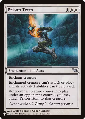 Prison Term (18/301), The List Reprints — Magic card price