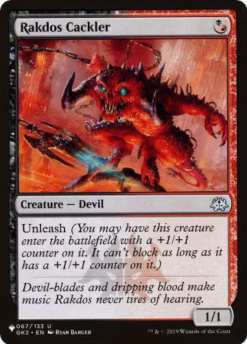 Rakdos Cackler (067/133), The List Reprints — Magic card price