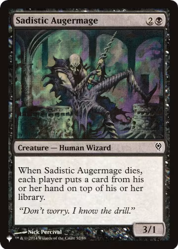 Sadistic Augermage (52/88), The List Reprints — Magic card price
