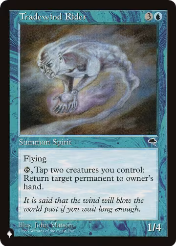 Tradewind Rider, The List Reprints — Magic card price