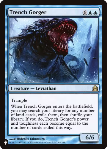 Trench Gorger (65/318), The List Reprints — Magic card price
