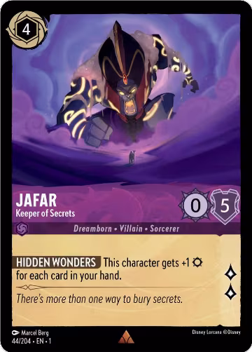 Jafar - Keeper of Secrets (44/204), The First Chapter — Lorcana card price