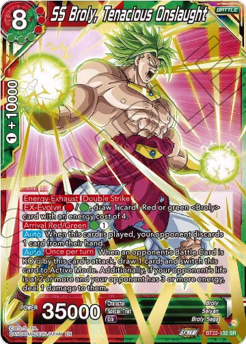 SS Broly, Tenacious Onslaught (BT22-132), Critical Blow — DB Super card price