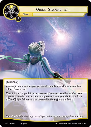 Girl's Staring At... (CST-006 N), Clash of the Star Trees — Force of Will card price