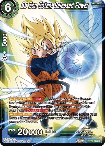 SS Son Goten, Released Power (BT22-068), Critical Blow — DB Super card price