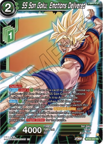 SS Son Goku, Emotions Delivered (BT22-057), Critical Blow — DB Super card price