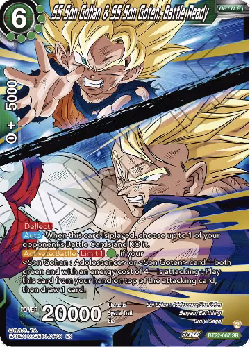 SS Son Gohan & SS Son Goten, Battle Ready (BT22-067), Critical Blow — DB Super card price