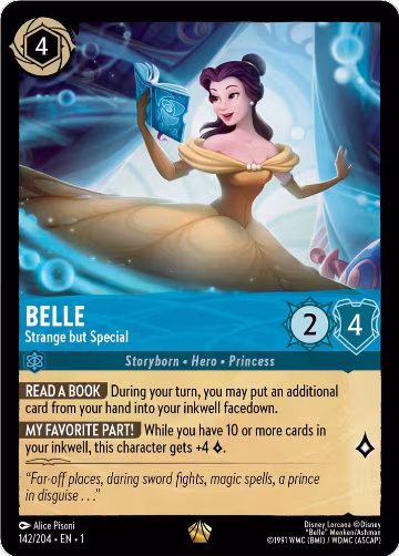 Belle - Strange but Special (142/204), The First Chapter — Lorcana card price
