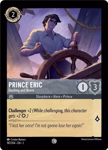 Prince Eric - Dashing and Brave (187/204), The First Chapter — Lorcana card price