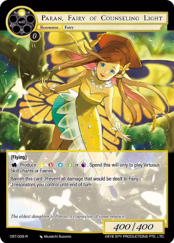 Paran, Fairy of Counseling Light (CST-009 R), Clash of the Star Trees — Force of Will card price
