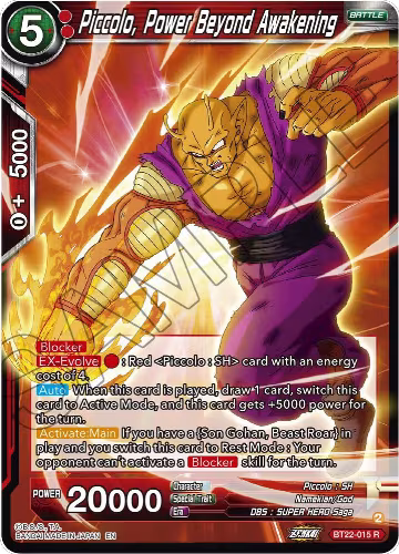 Piccolo, Power Beyond Awakening (BT22-015), Critical Blow — DB Super card price