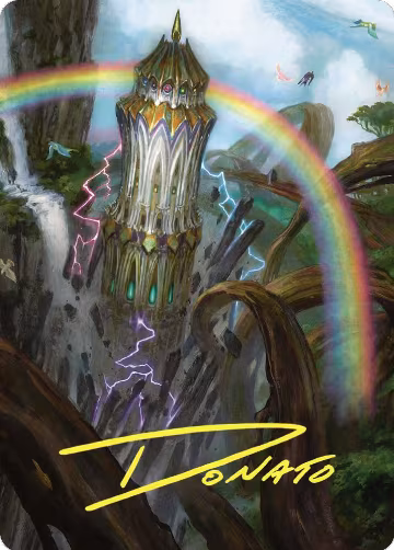 Command Tower Art Card (Gold-Stamped Signature) (47), Art Series: Commander Masters — Magic card price
