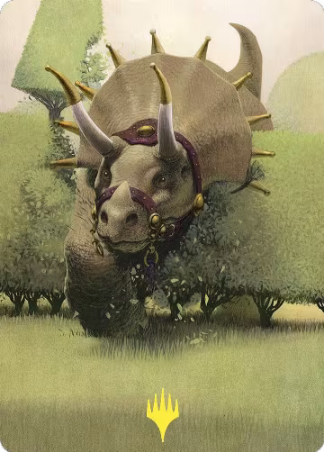 Regal Behemoth Art Card (Gold-Stamped) (43), Art Series: Commander Masters — Magic card price