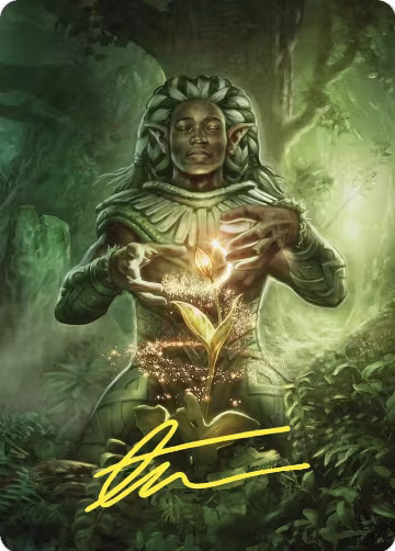 Elvish Mystic Art Card (Gold-Stamped Signature) (41), Art Series: Commander Masters — Magic card price