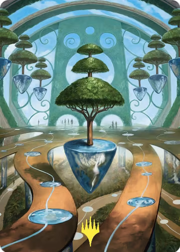 Rejuvenating Springs Art Card (Gold-Stamped) (48), Art Series: Commander Masters — Magic card price