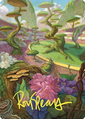 Undergrowth Stadium Art Card (Gold-Stamped Signature) (49), Art Series: Commander Masters — Magic card price