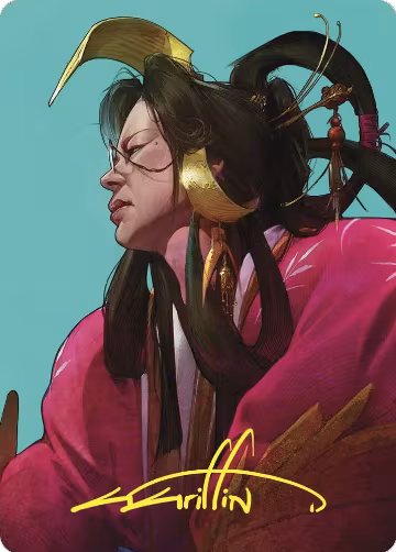 Azami, Lady of Scrolls Art Card (Gold-Stamped Signature) (52), Art Series: Commander Masters — Magic card price