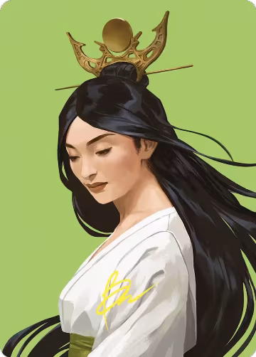 Azusa, Lost but Seeking Art Card (Gold-Stamped Signature) (56), Art Series: Commander Masters — Magic card price