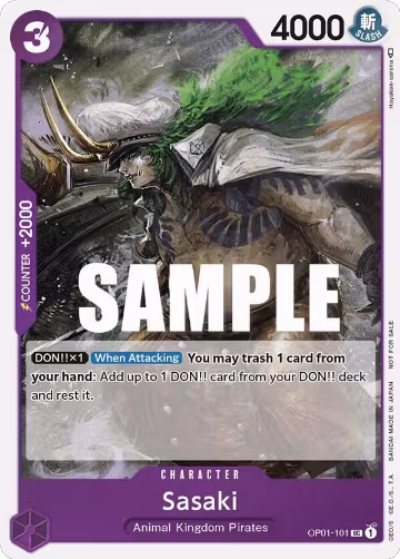 Sasaki (Event Pack Vol. 2) (OP01-101), One Piece Promotion Cards — One Piece card price