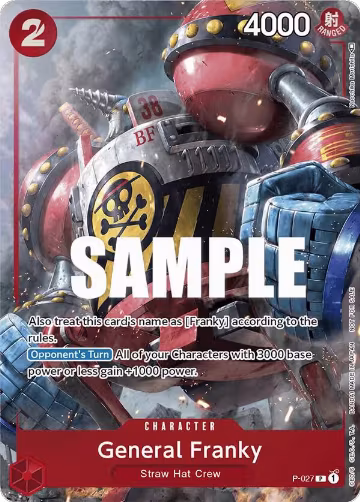 General Franky (Event Pack Vol. 2) (P-027), One Piece Promotion Cards — One Piece card price