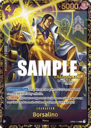 Borsalino (Championship 2023) (OP02-114), One Piece Promotion Cards — One Piece card price
