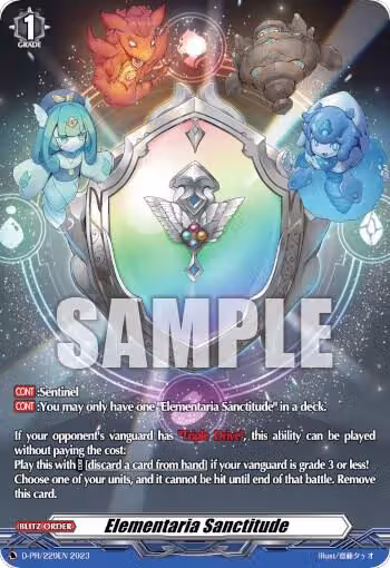 Elementaria Sanctitude (229) (D-PR/229EN 2023), D Promo Cards — Vanguard card price