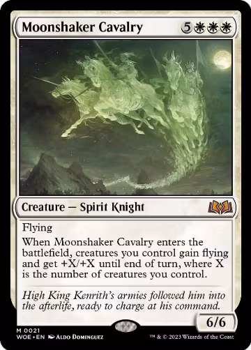 Moonshaker Cavalry (21), Wilds of Eldraine — Magic card price