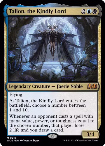 Talion, the Kindly Lord (215), Wilds of Eldraine — Magic card price