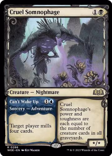 Cruel Somnophage (Showcase) (286), Wilds of Eldraine — Magic card price