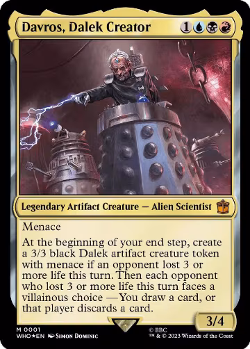 Davros, Dalek Creator (1), Universes Beyond: Doctor Who — Magic card price