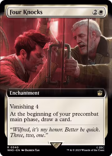Four Knocks (Extended Art) (340), Universes Beyond: Doctor Who — Magic card price