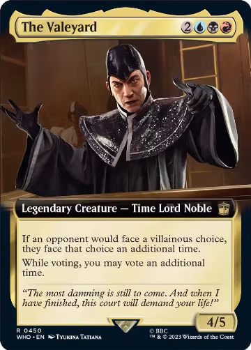 The Valeyard (Extended Art) (450), Universes Beyond: Doctor Who — Magic card price