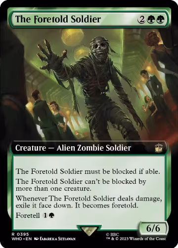 The Foretold Soldier (Extended Art) (395), Universes Beyond: Doctor Who — Magic card price