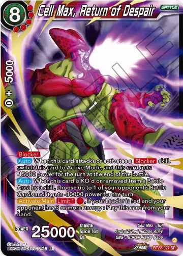 Cell Max, Return of Despair (BT22-027), Critical Blow — DB Super card price