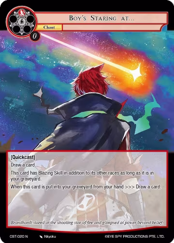 Boy's Staring At... (CST-020 N), Clash of the Star Trees — Force of Will card price