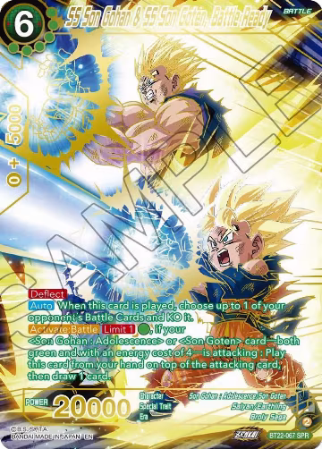 SS Son Gohan & SS Son Goten, Battle Ready (SPR) (BT22-067), Critical Blow — DB Super card price