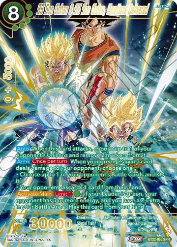 SS Son Gohan & SS Son Goten, Emotions Delivered (SPR) (BT22-066), Critical Blow — DB Super card price